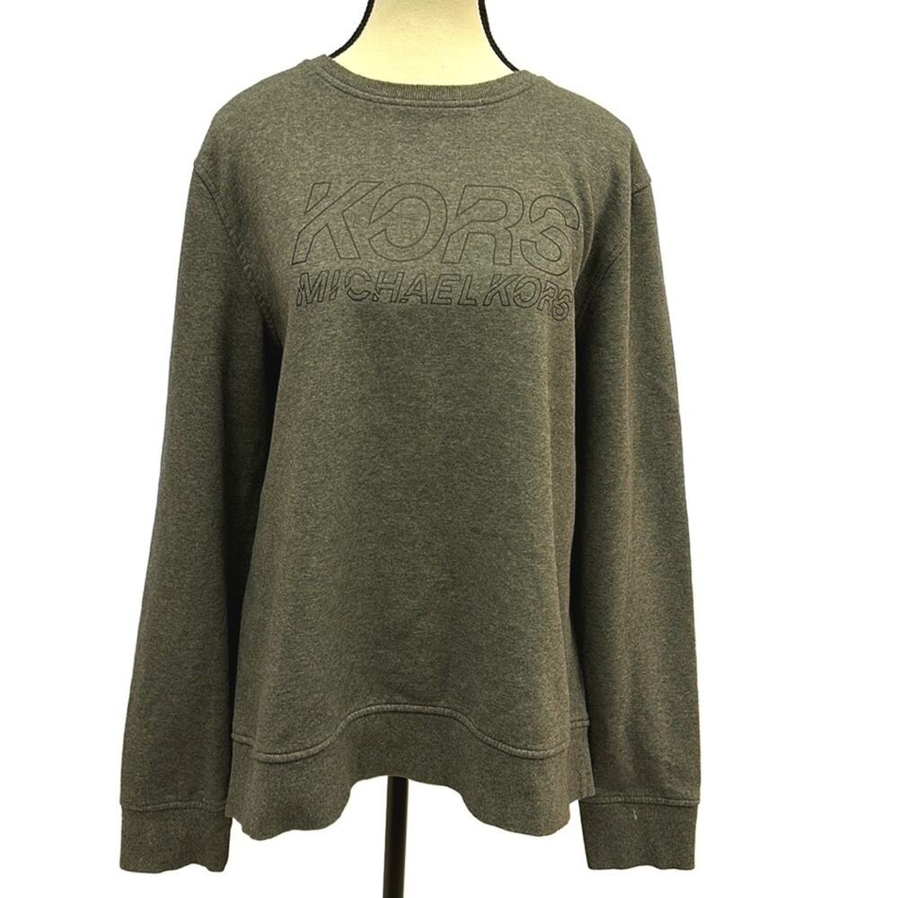 🌟 Michael Kors XL Dark Gray Sweatshirt with Black 'KORS' Logo 🌟